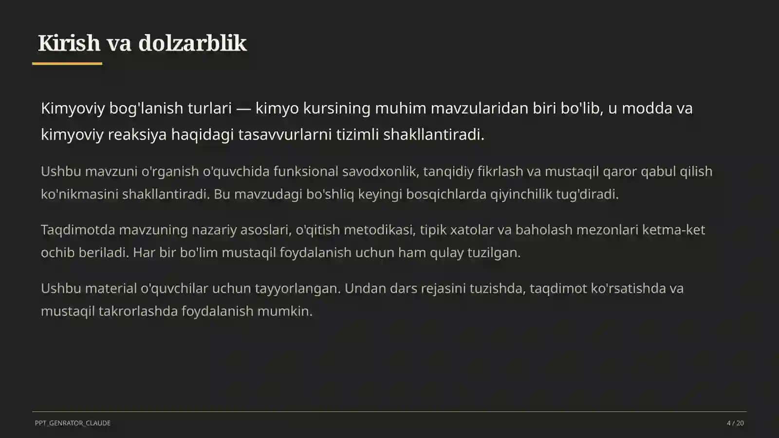 Kimyoviy bog'lanish turlari (8-sinf) 4