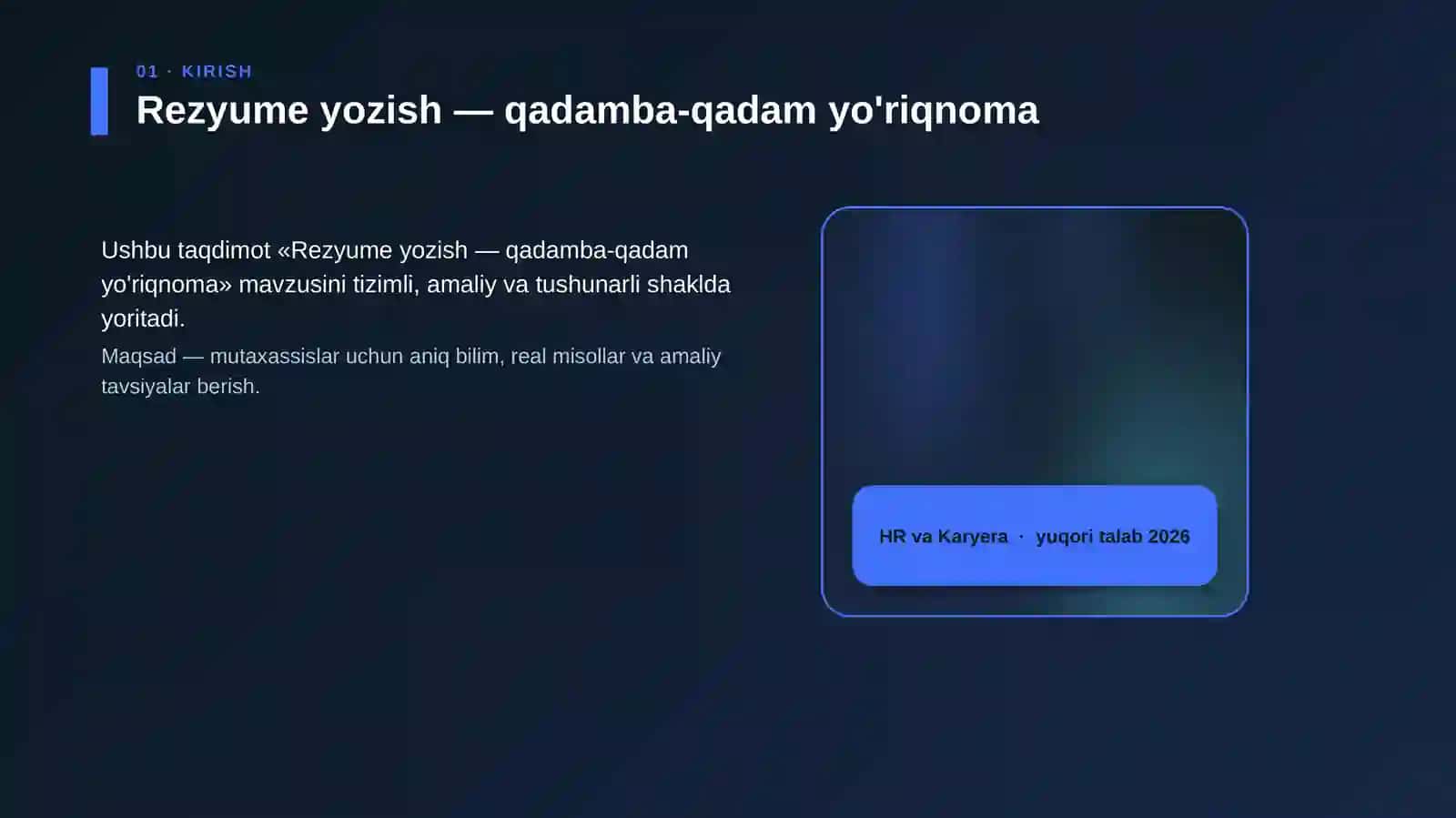 Rezyume yozish — qadamba-qadam yo'riqnoma 4
