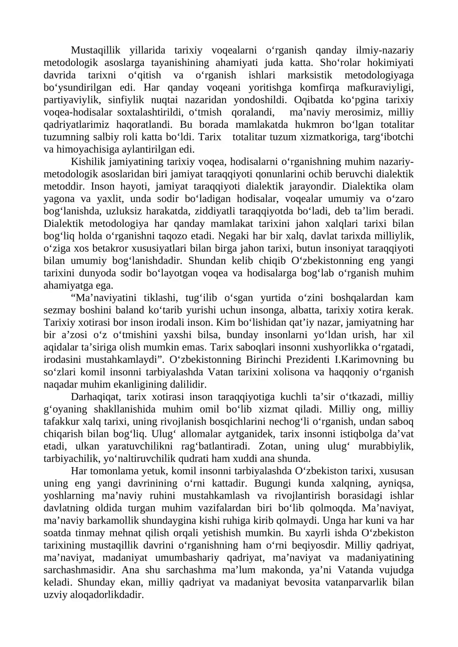 O‘zbekistonning eng yangi tarixi 4