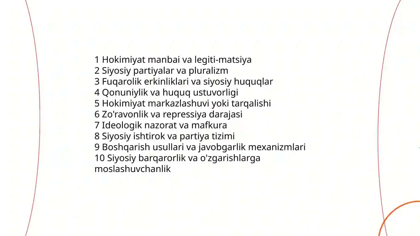Davlat Siyosiy rejim 4
