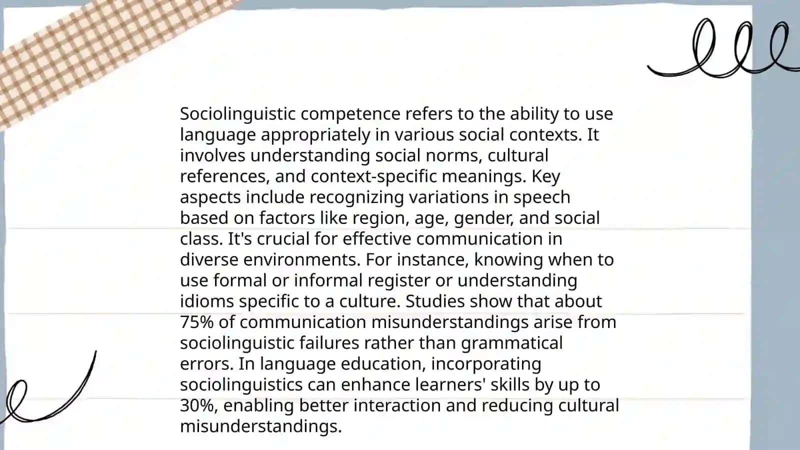 Linguistic Competence 4