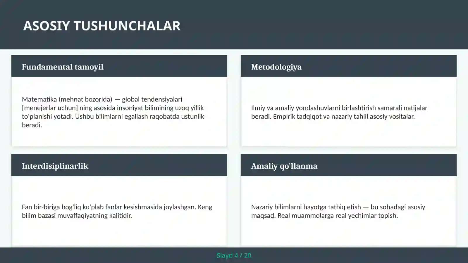 Matematika (mehnat bozorida) — global tendensiyalari [menejerlar uchun] 4