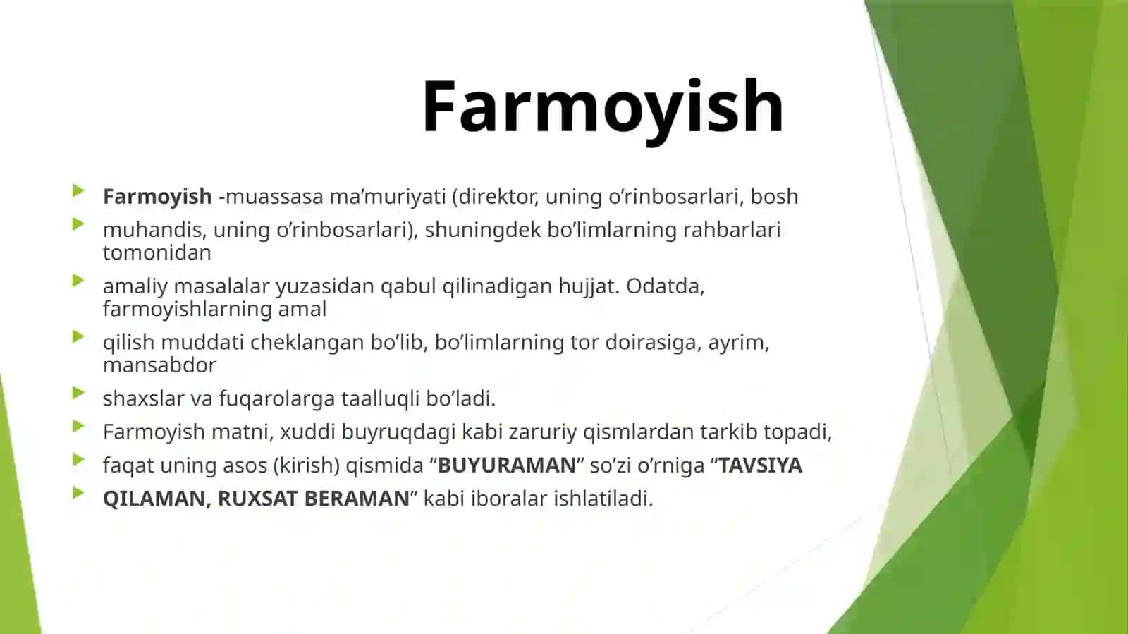 Farmoyish hujjatlari 4