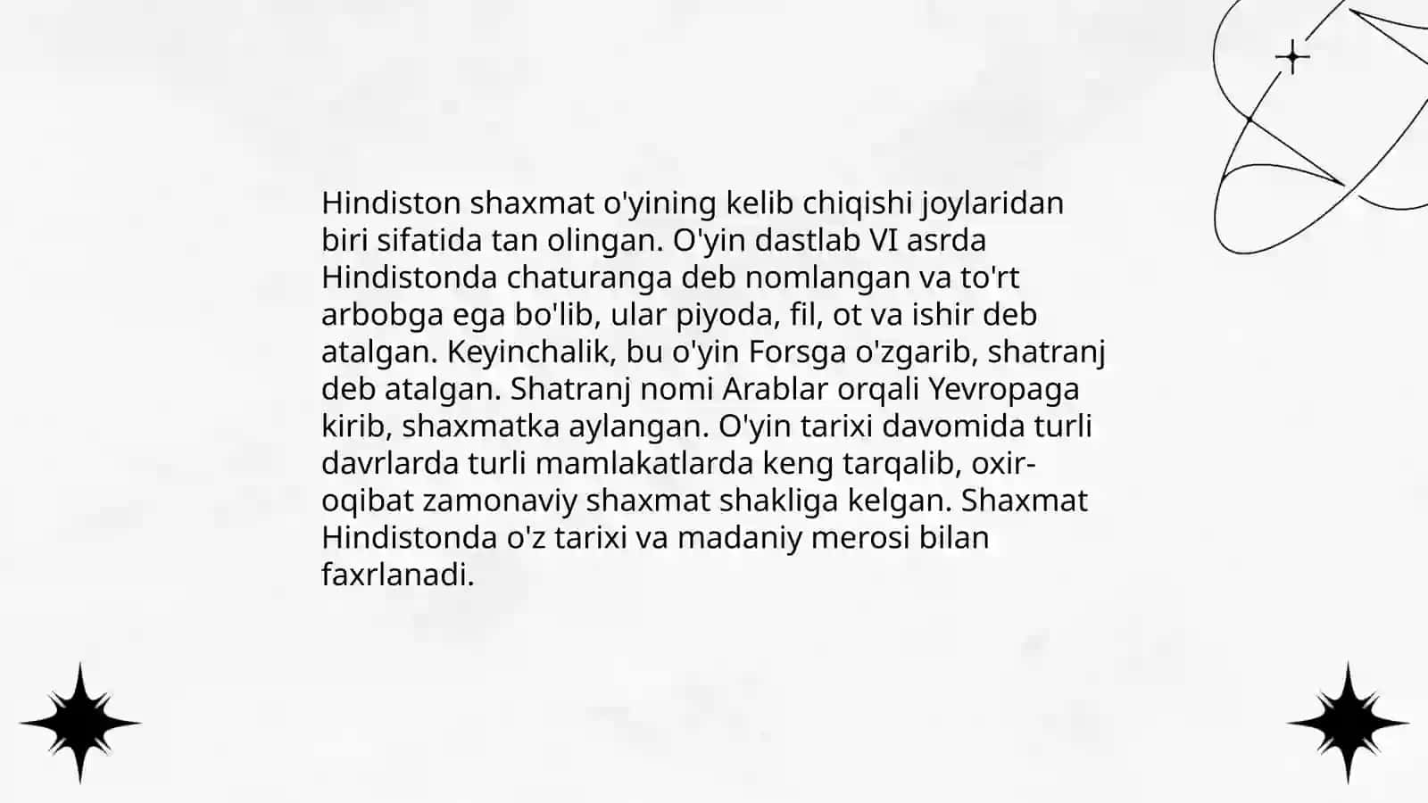 Shaxmat oʻyinining tarixi 4