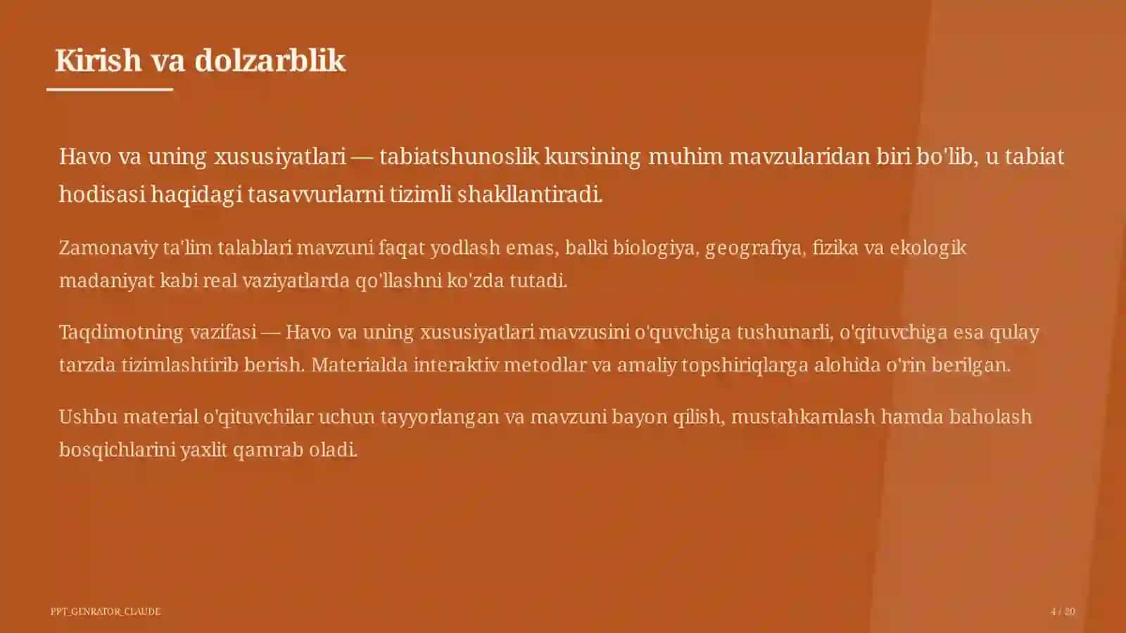 Havo va uning xususiyatlari (2-sinf) 4