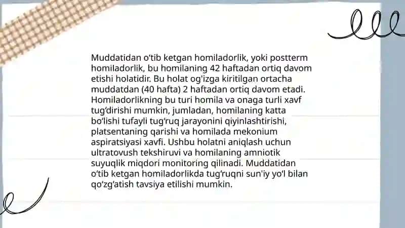 Homiladorlik tushunchalari 4
