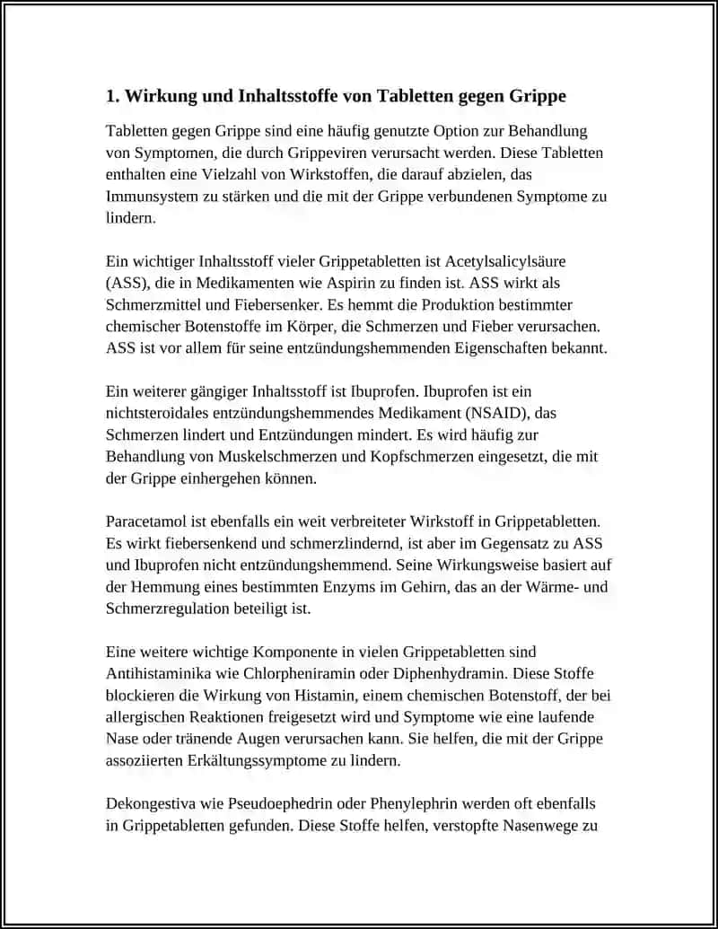 TABLETTEN FÜR GRIPP 4