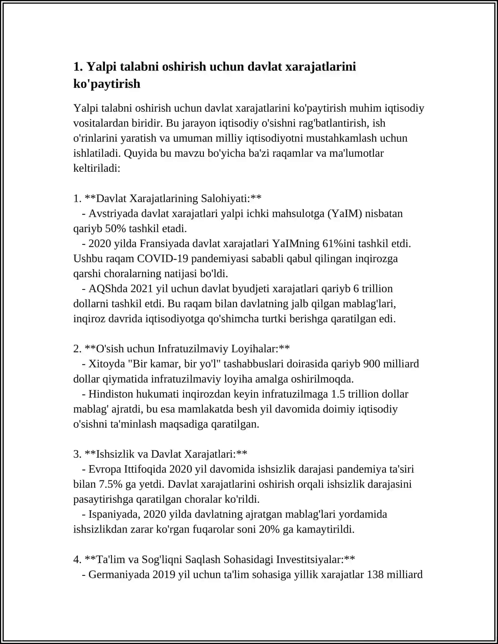 YALPI TALAB VA YALPI TAKLIFNI RAG’BATLANTIRISH YO’LLARI 4