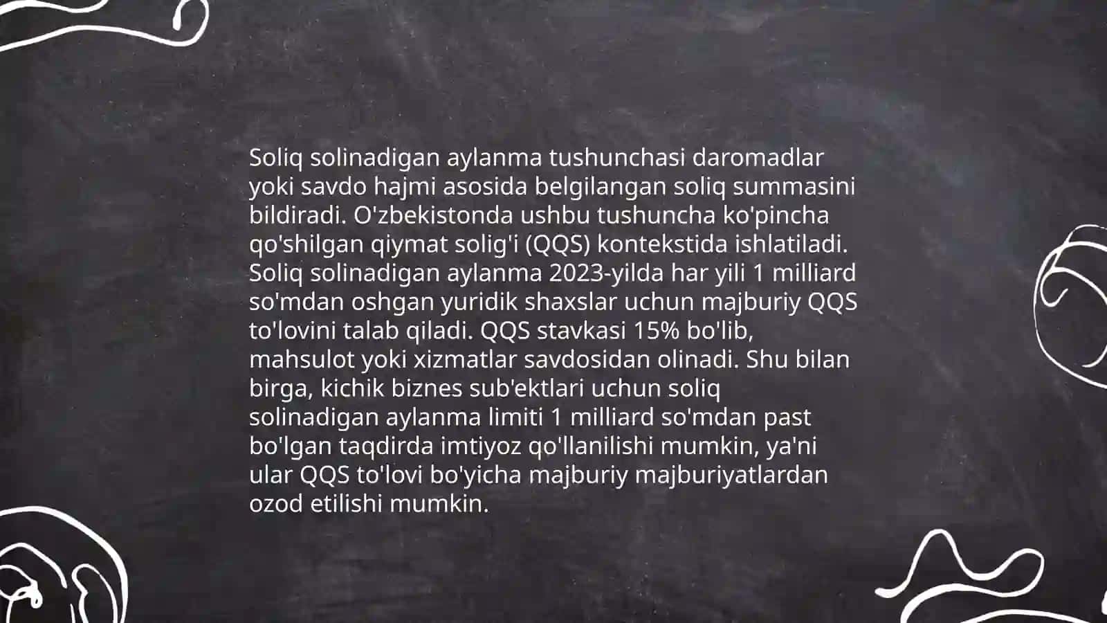 0 darajali stavka bõyicha soliq solinadigan aylanma 4