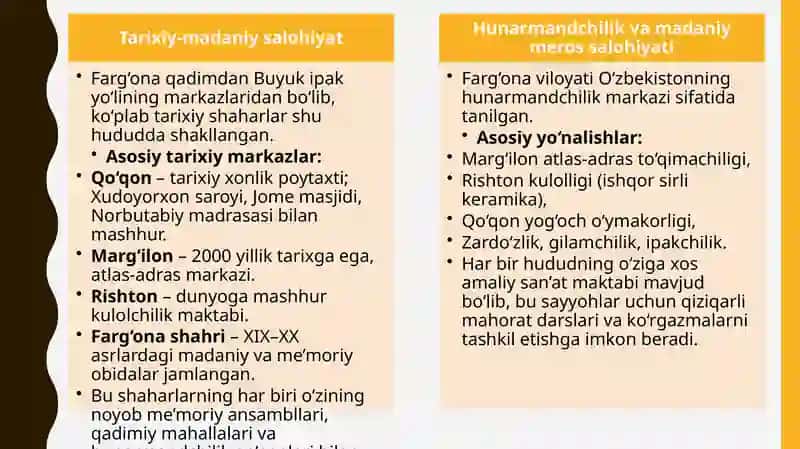 Farg'on aturistik resurslarini o'rganish 4