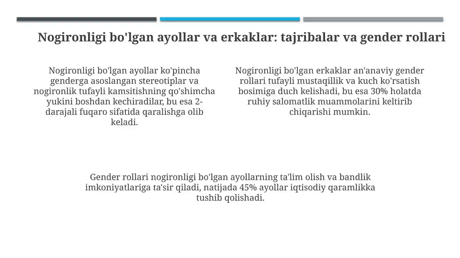 Gender va nogironlik 4