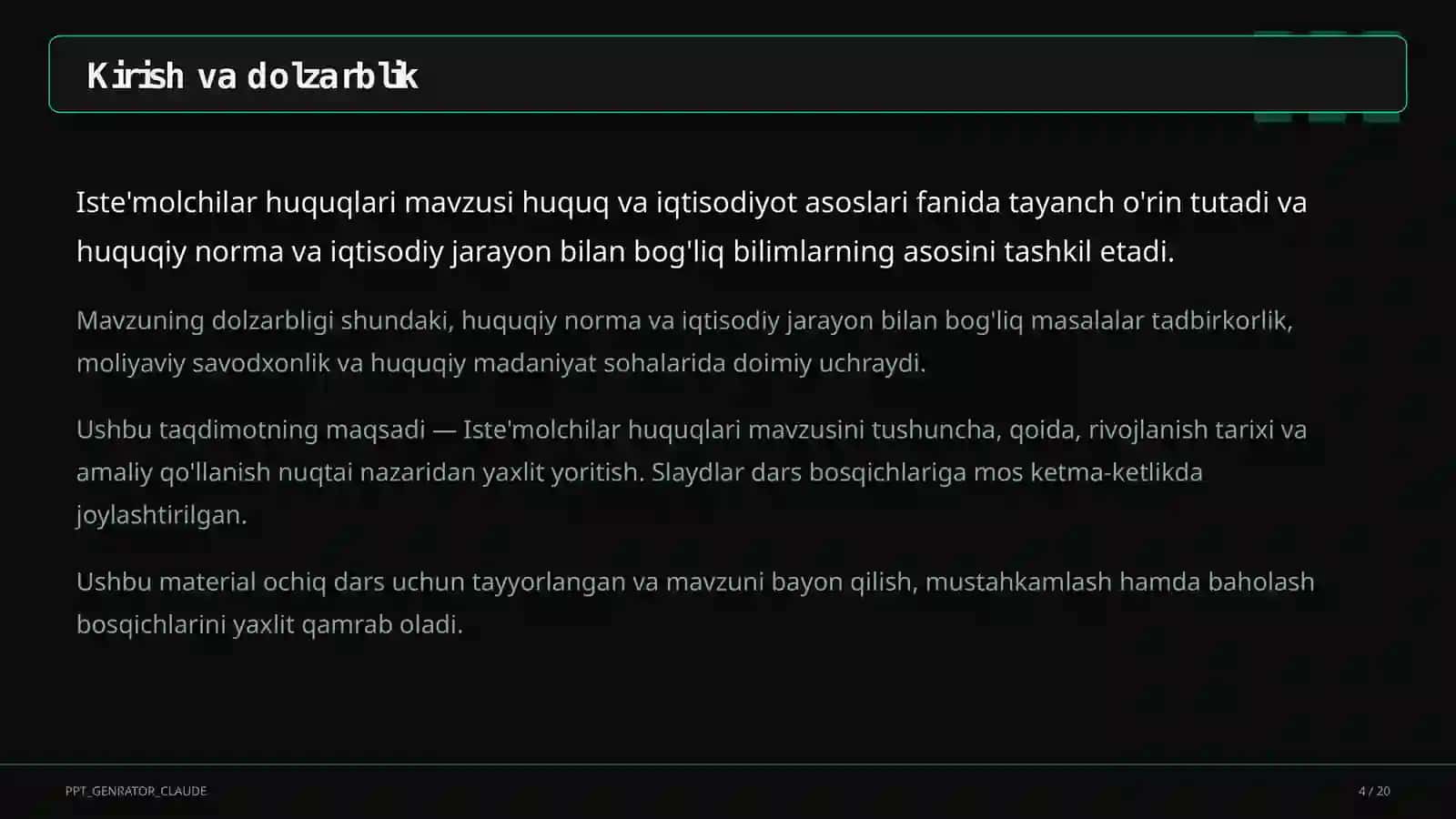 Iste'molchilar huquqlari (10-sinf) 4