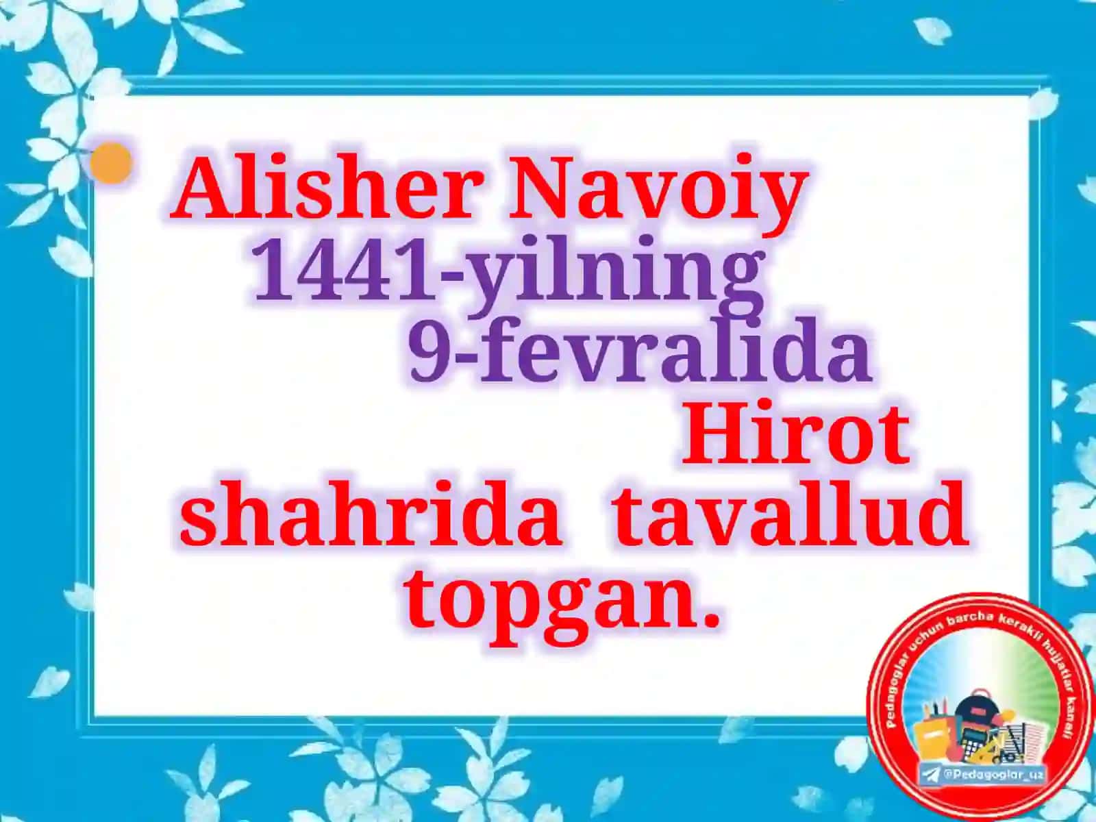 Alisher Navoiy va Farhod va Shirin asari 4