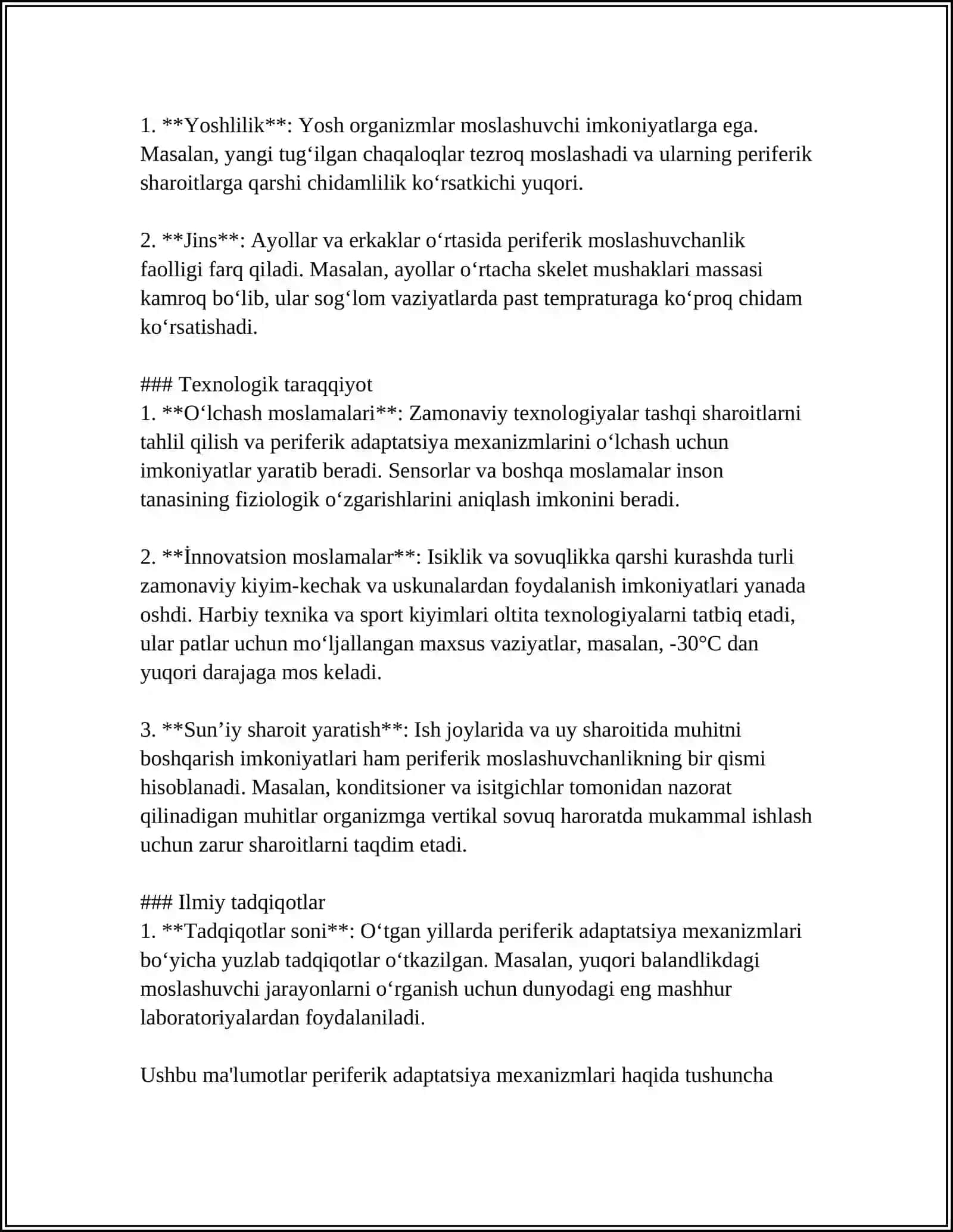 ADAPTATSIYANING PERIFERIK VA MARKAZIY MEXANIZMLARI 4