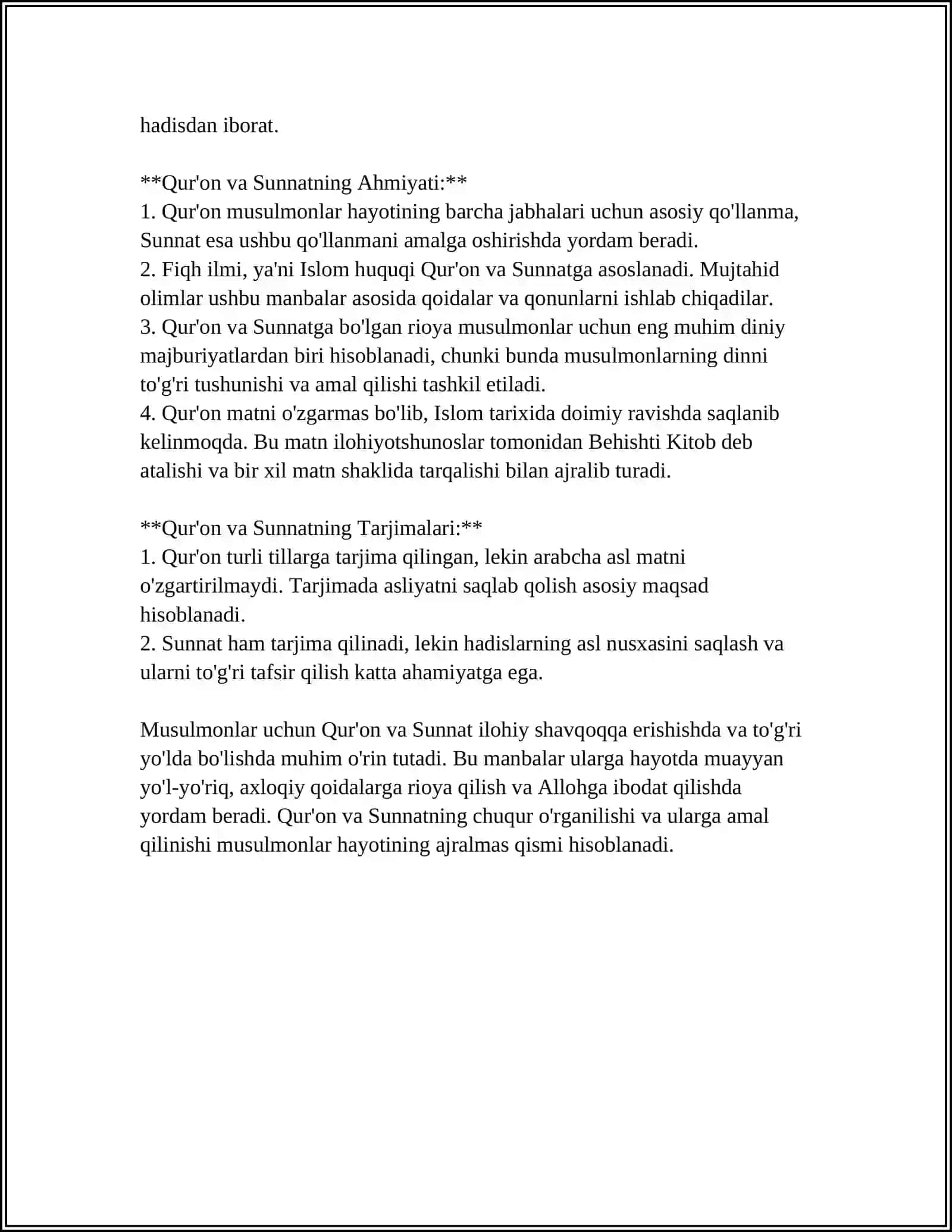 ISLOM DINI MANBALARI, AQIDAVIY MAKTABLARI VA ULARNI BUGUNGI KUNDAGI AHAMIYATI 4