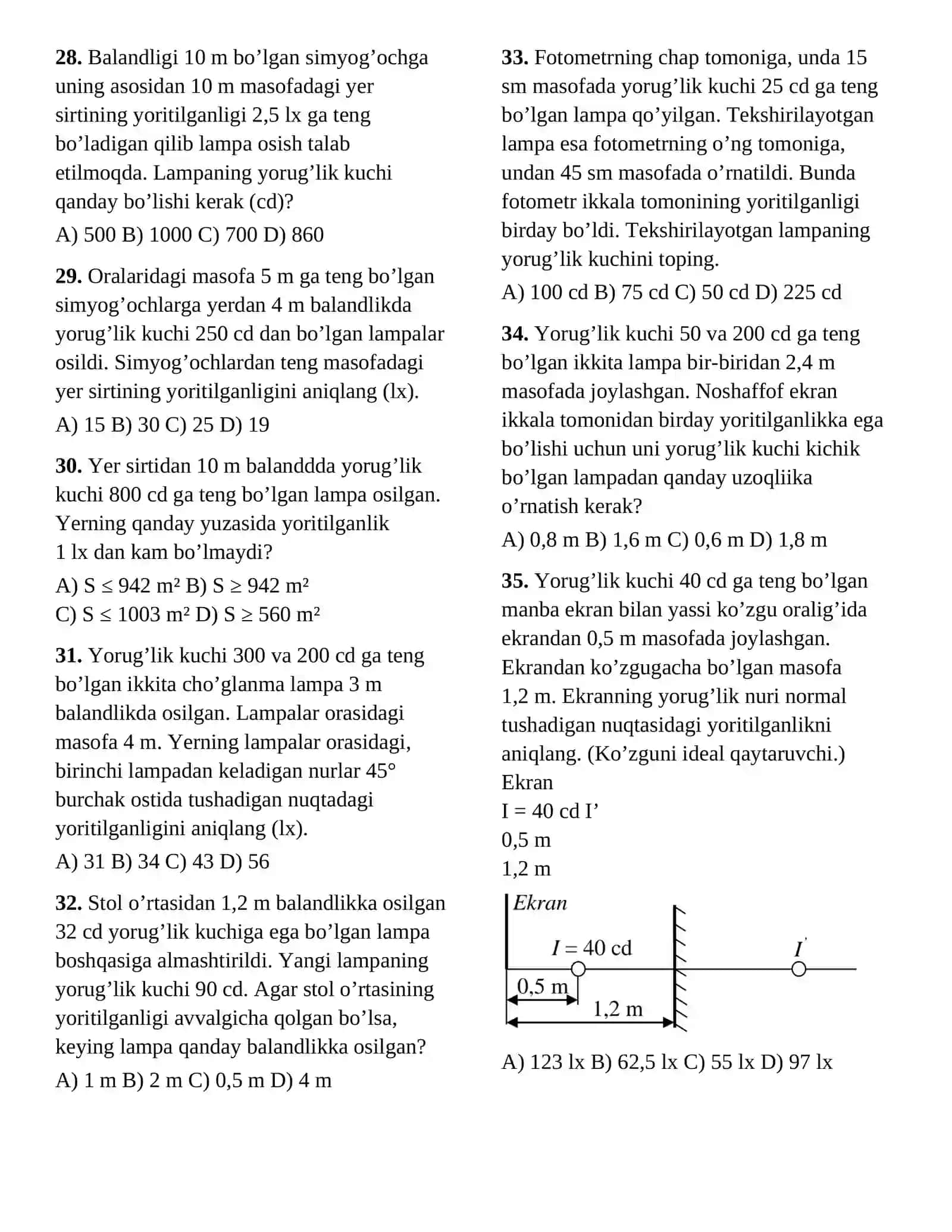 FOTOMETRIYA Test Baza 4