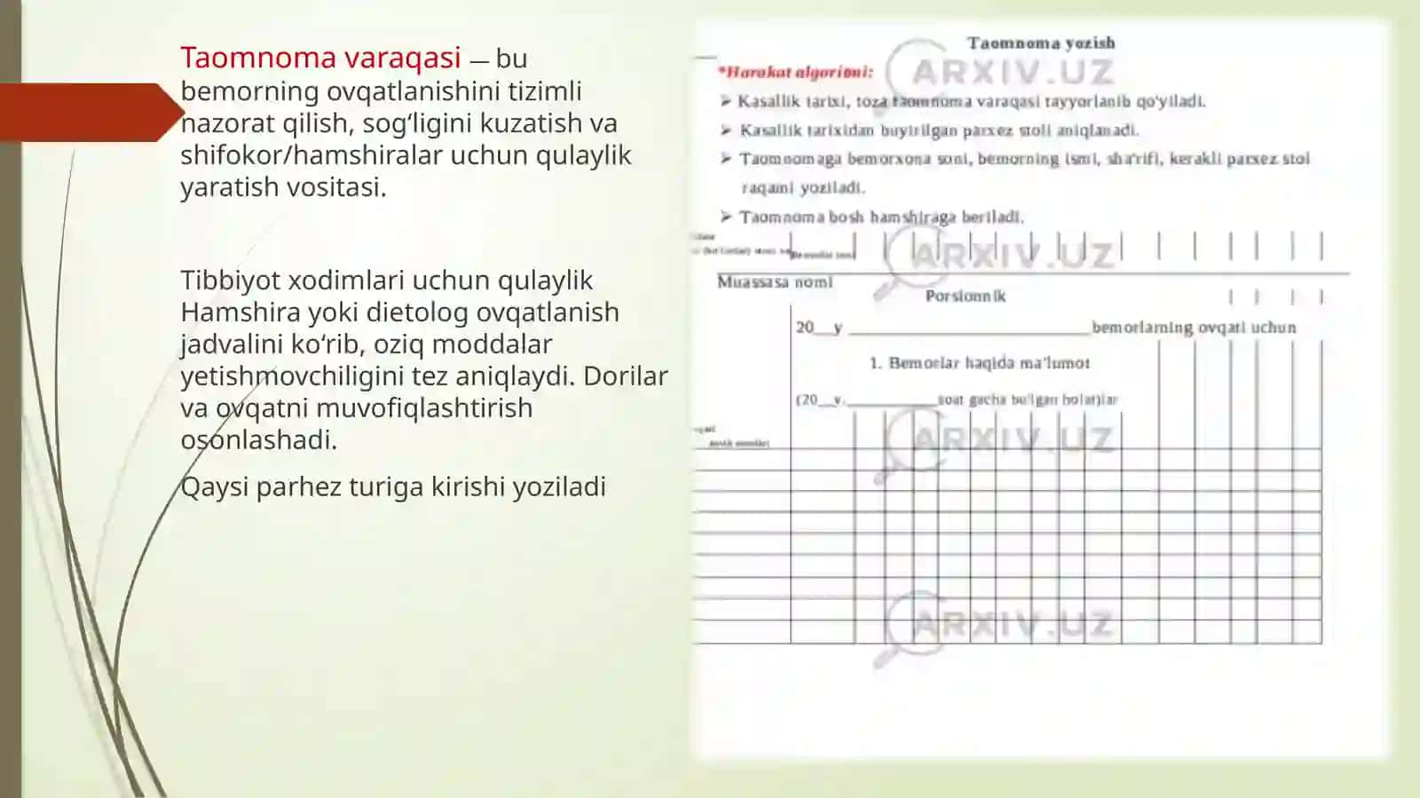 Parhez stollari 4