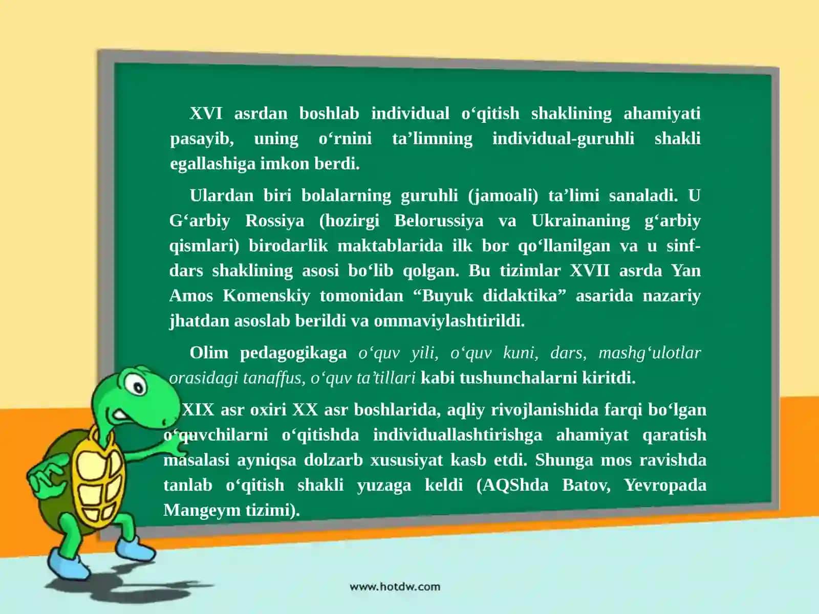 Ta'limni tashkil etish shartlari 4