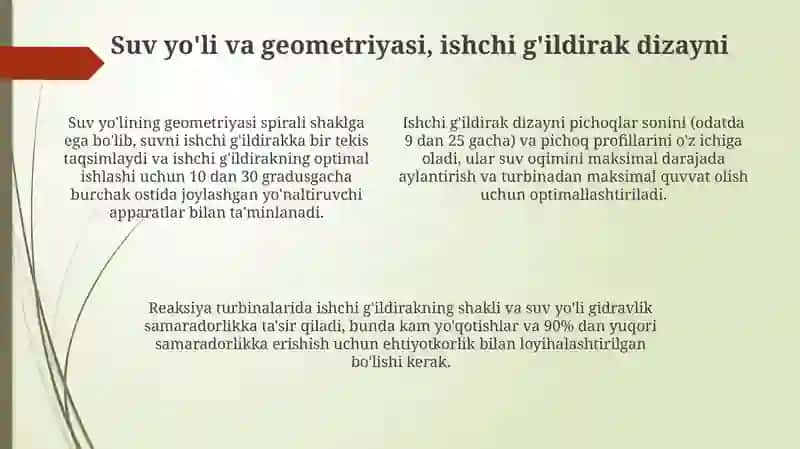 Reaktivgidrotrubinalarning ishlash jarayoni 4