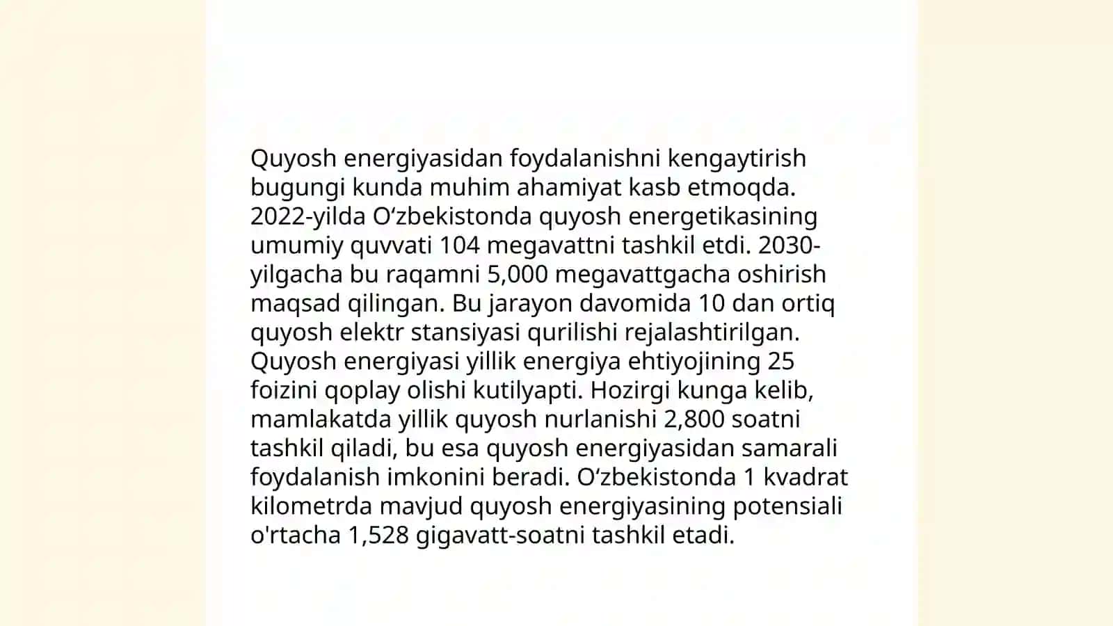 Elektr energiya ishlab chiqarish quvvatlari 4