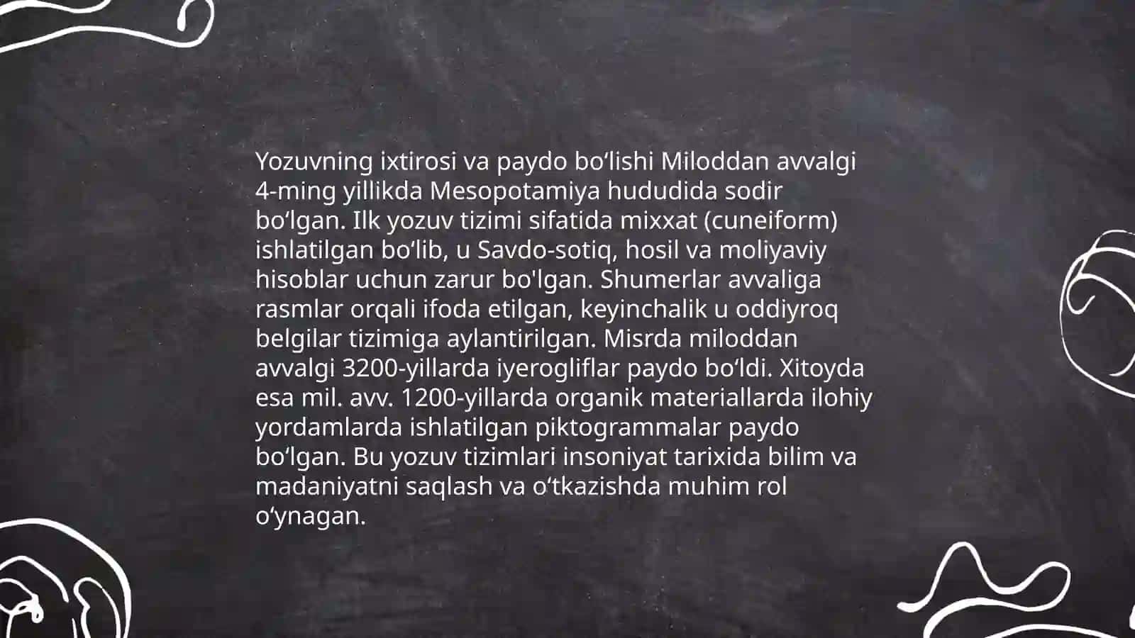 Til va yozuvning paydo bo‘lishi 4