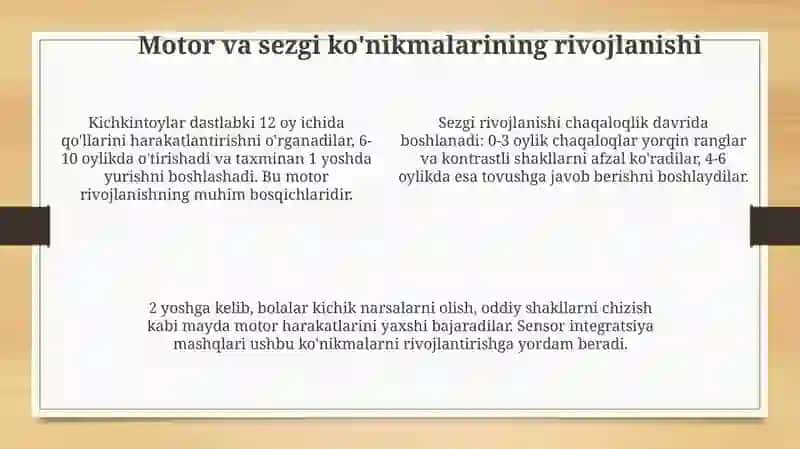 Umumiy fiziologik va jismoniy rivojlanish asoslari 4
