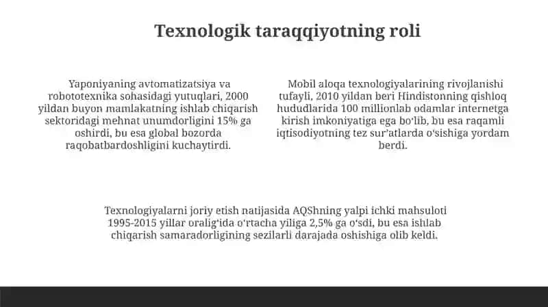 Uzoq muddatli iqtisodiy o'sish 4