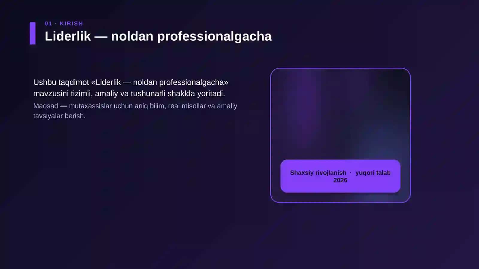 Liderlik — noldan professionalgacha 4