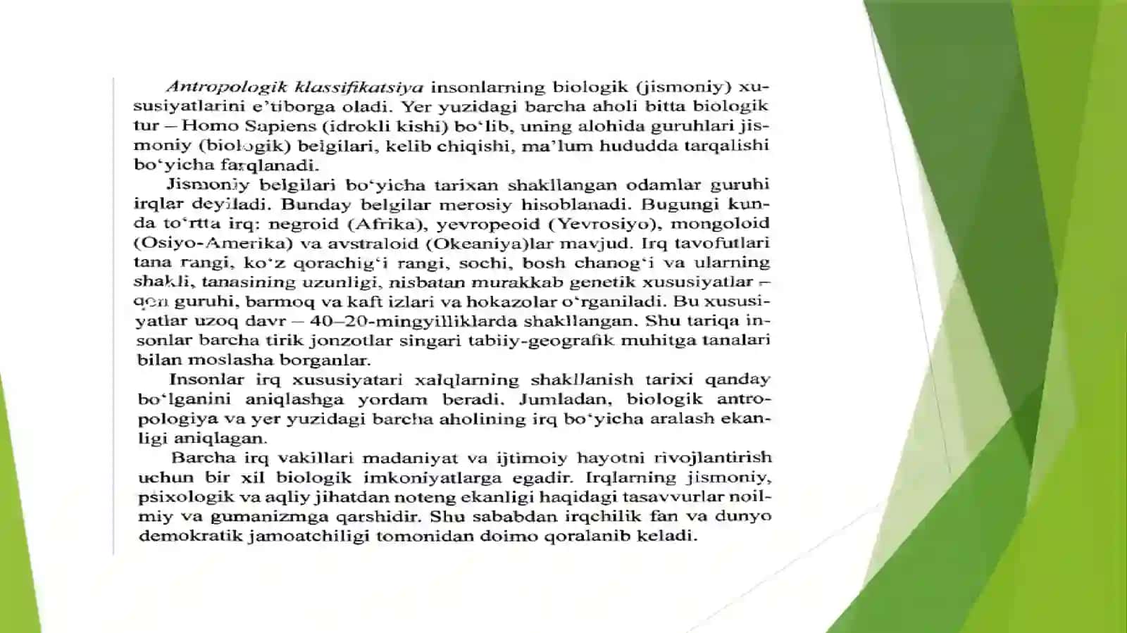 IRQIYTIP VA TILLARI MASALASI 4