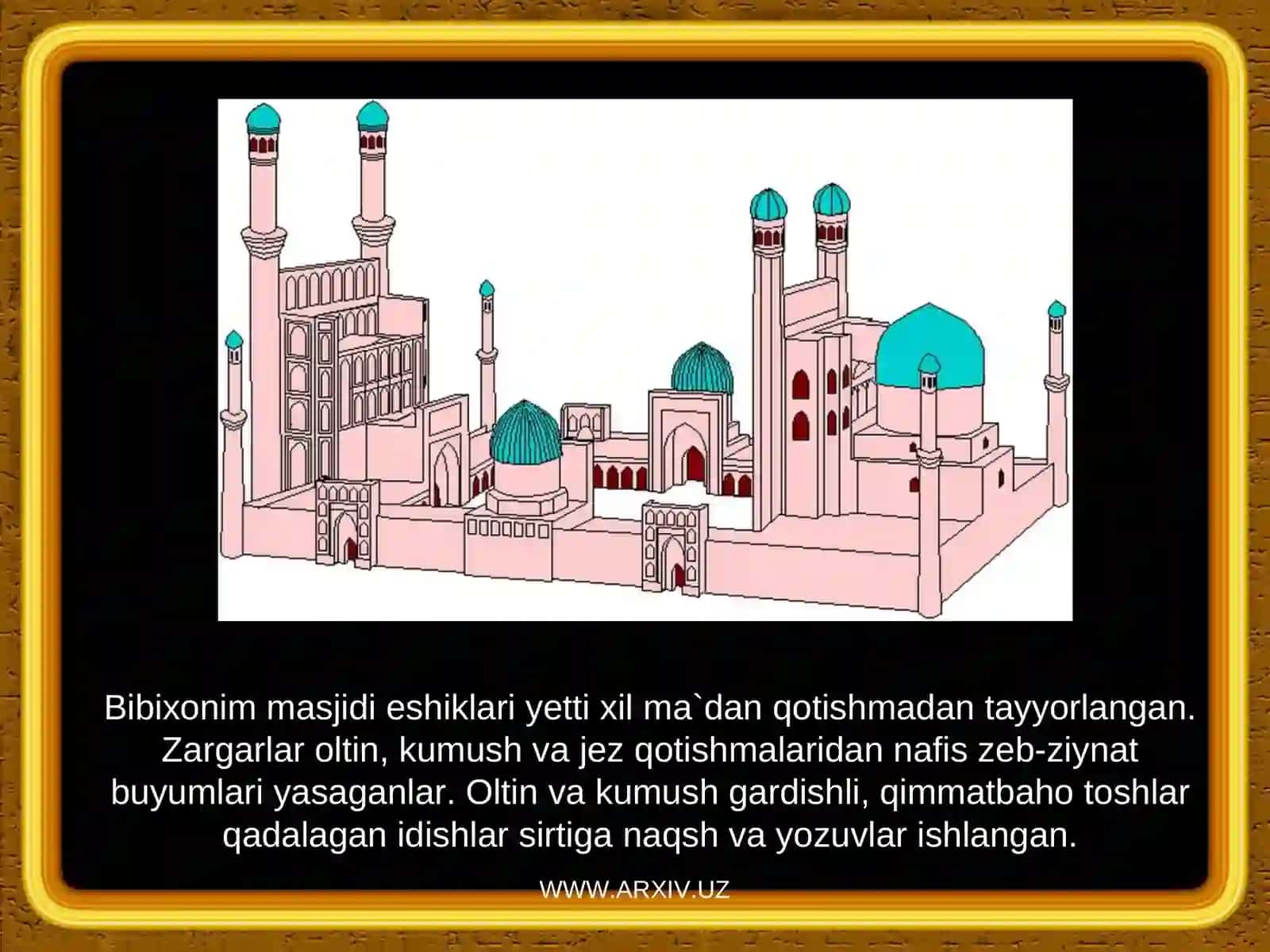AMIRТEMUR VA TEMURIYLAR DAVRI MADANIYATI (XIV ASRNING IKKINCHI YARMI – XV ASR) 4