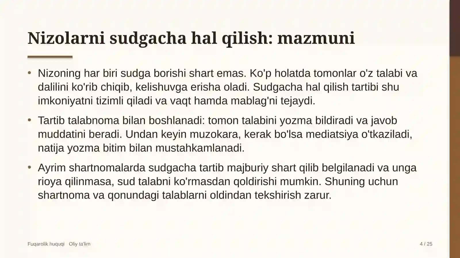 daryo transportida nizolarni sudgacha hal qilish tartibi 4009 4