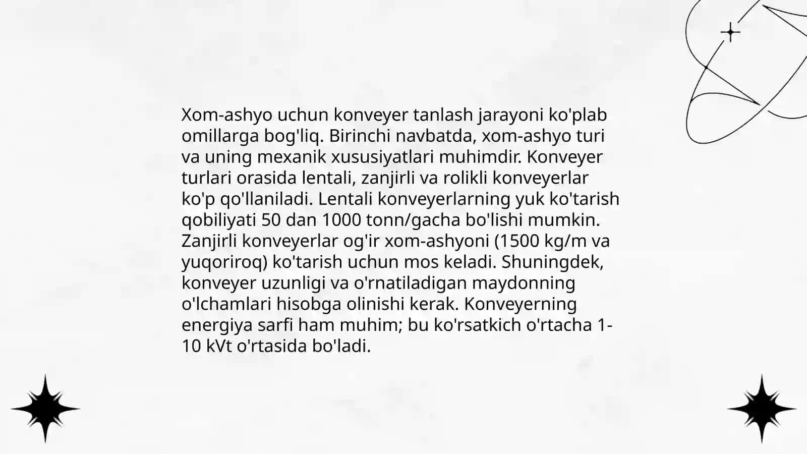Konveyerlar tanlash, loyihalash, pnevmatik transport vositalari 4
