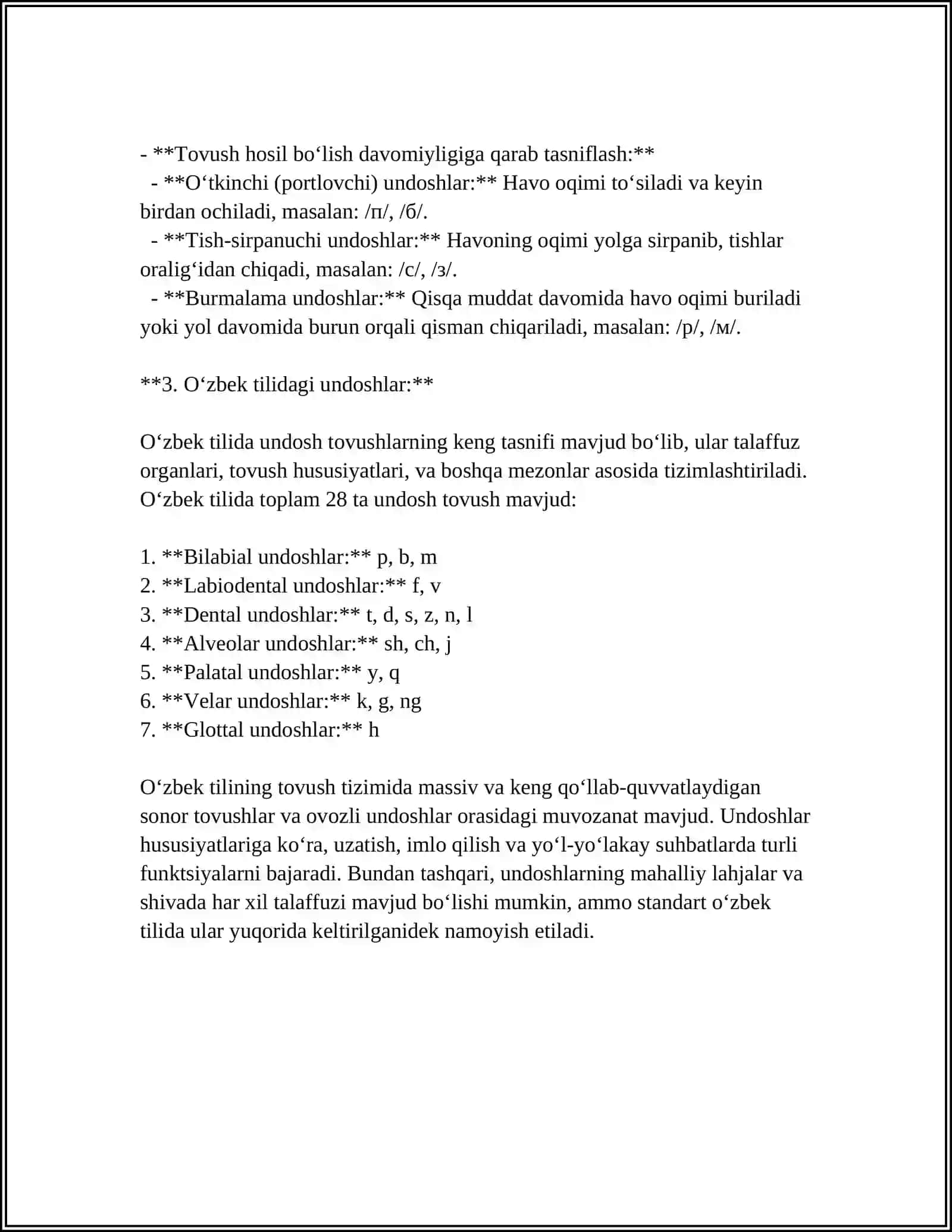 UNDOSH TOVUSHLAR 4