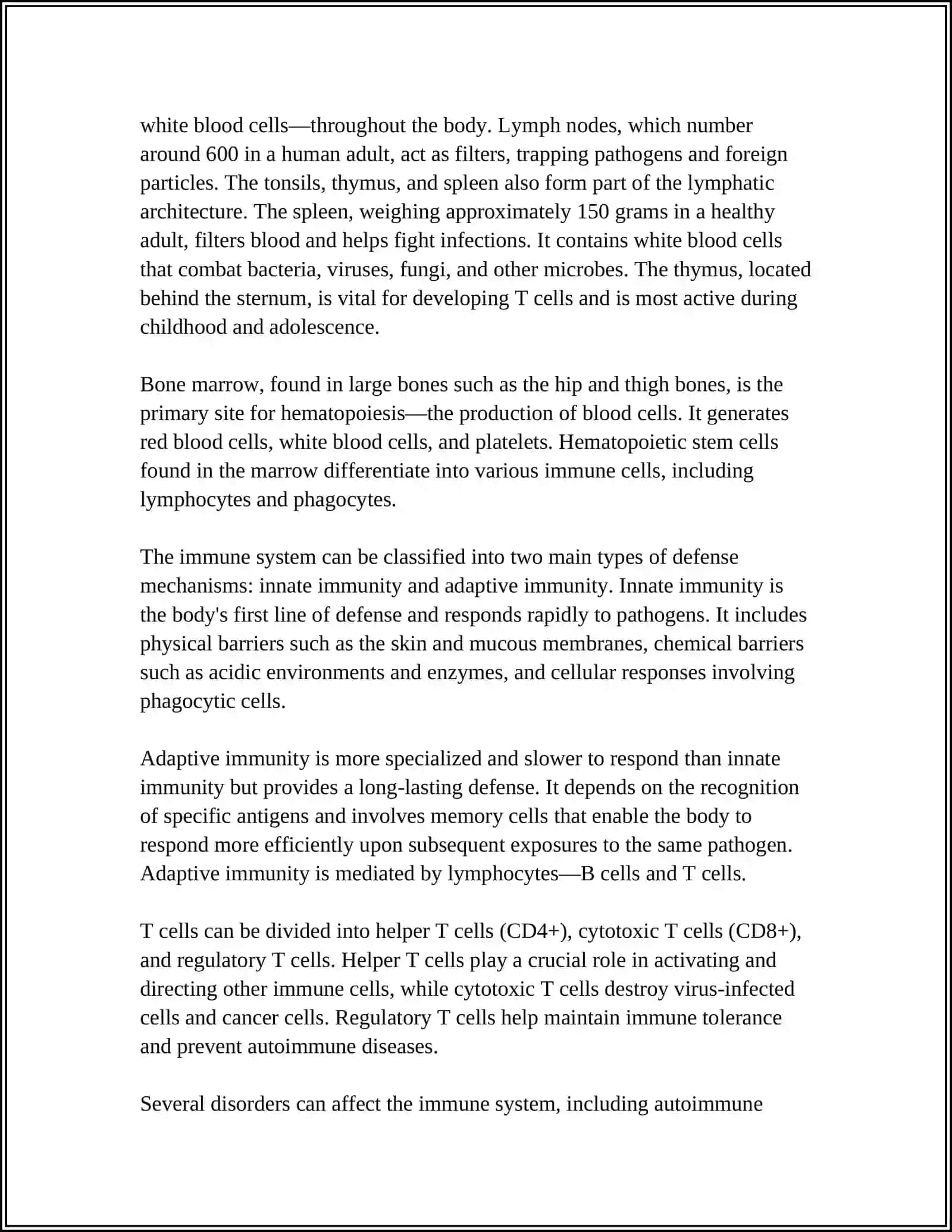 IMMUNE SYSTEM 4