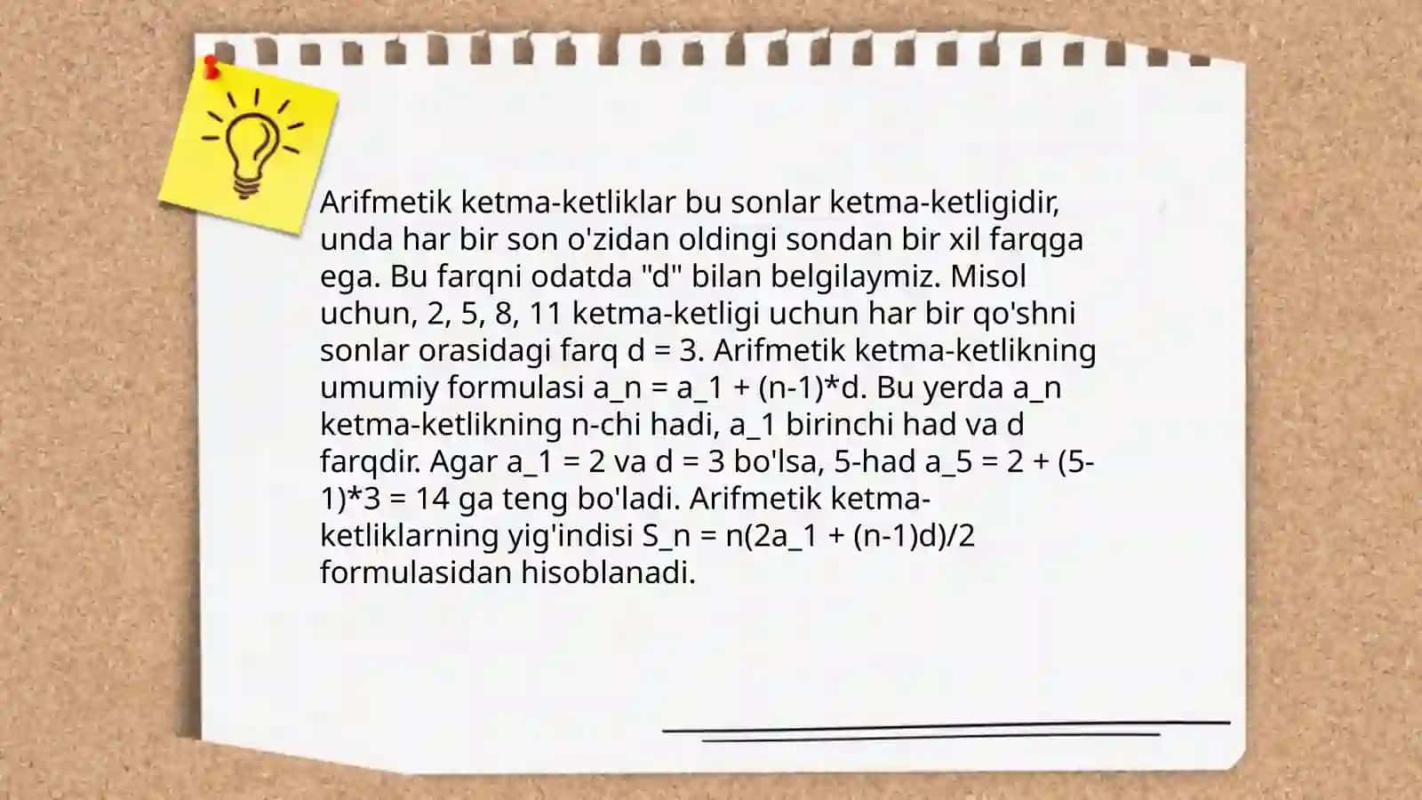 Sonli ketma-ketliklar 4