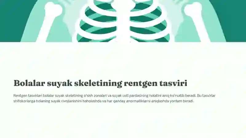 Bolalarda suyak tizimini anatomo-fiziologik hususiyatlari. Skletni o'sishi va shakllanishi. Suyak usti paradasi hususiyatlari. 4