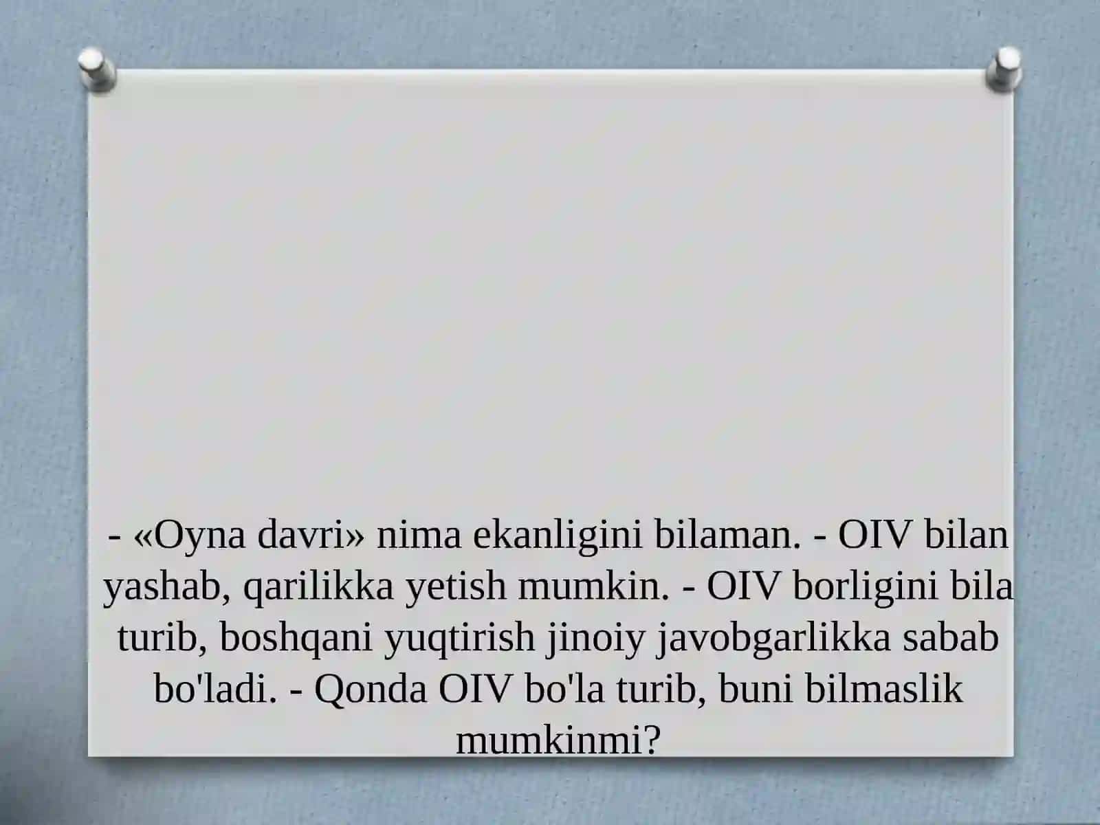 OIV va OITS profilaktikasi va kurash 4