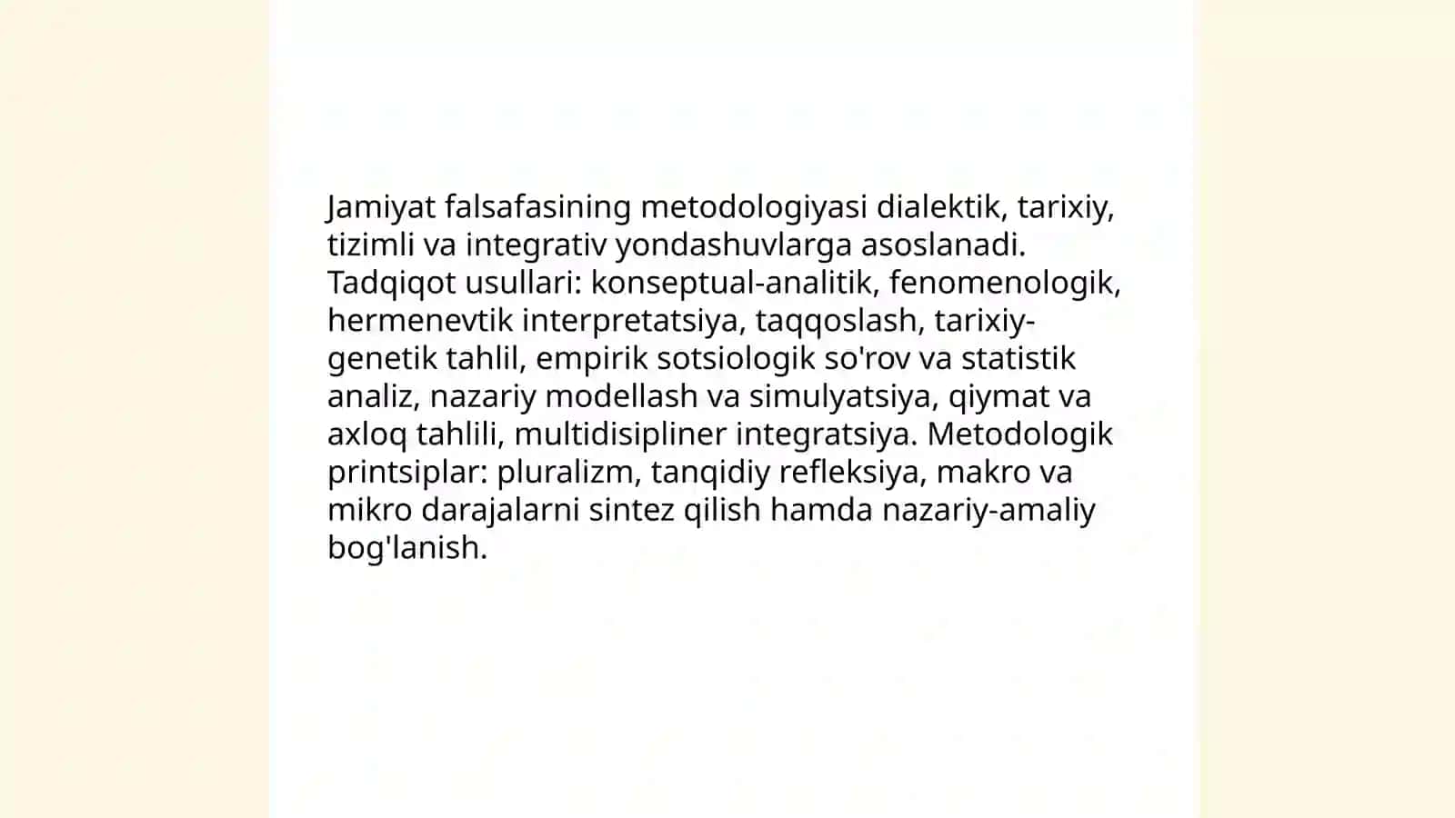 Jamiyat falsafasi 4