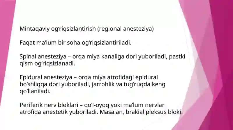 Zamonaviy og'riqlantirish usullari 4