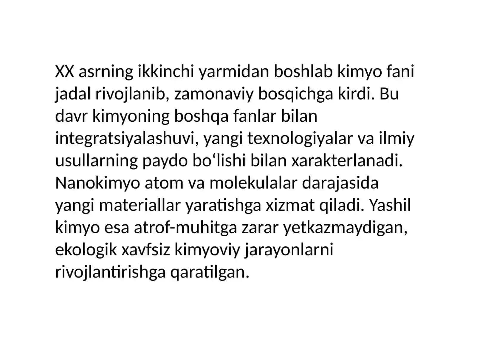 Kimyoning zamonaviy davri 4