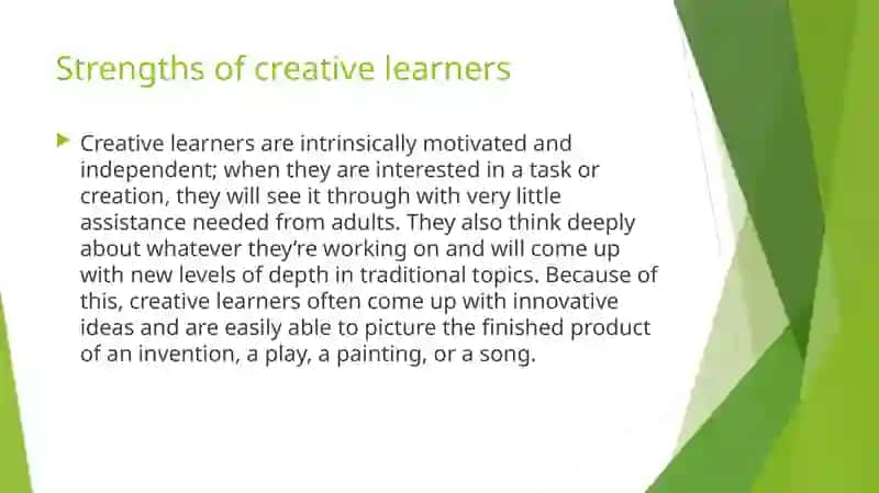 Learning Style Analysis: Creative Learners 4