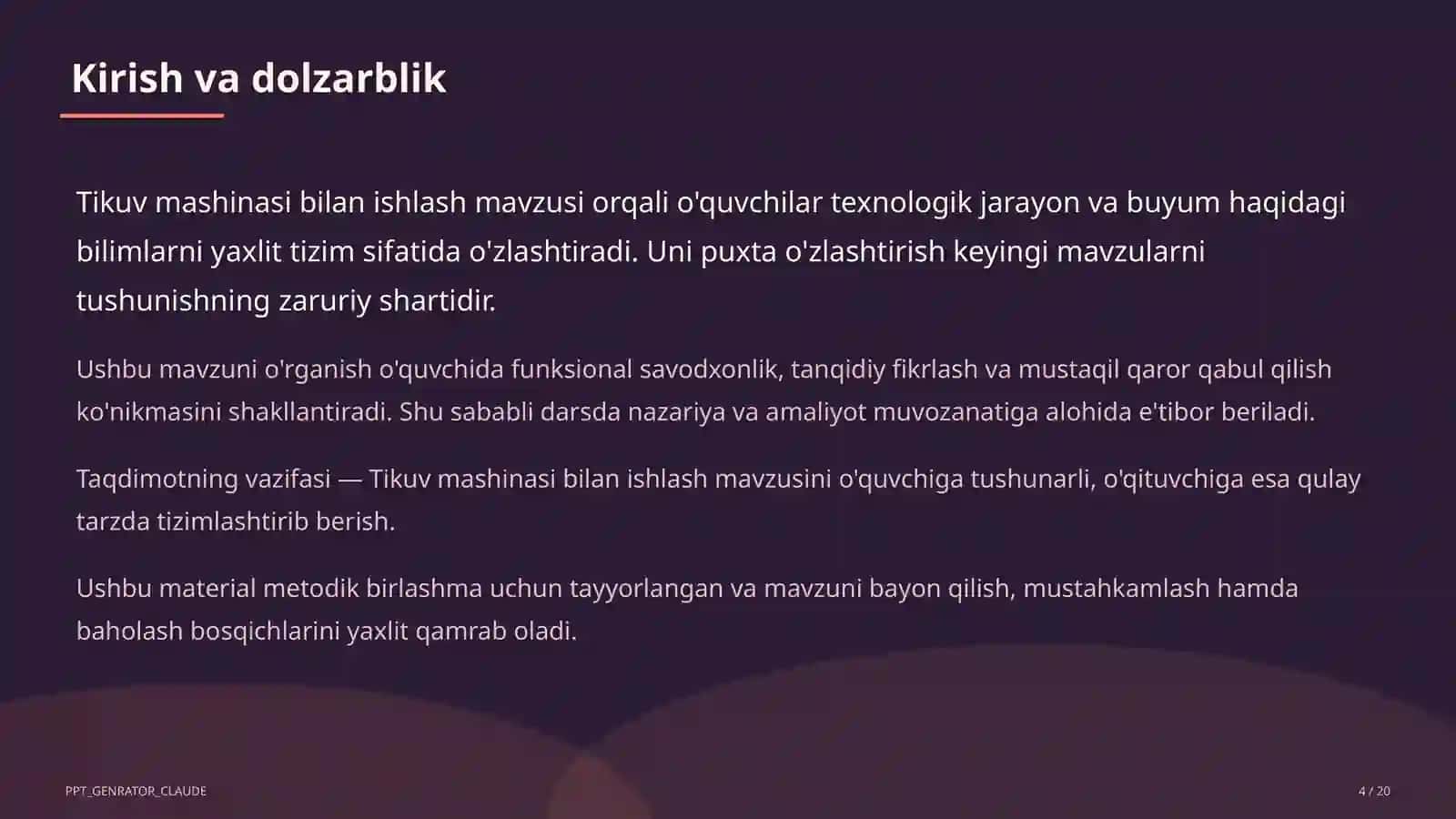Tikuv mashinasi bilan ishlash (6-sinf) 4