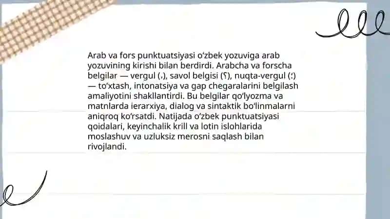 Oʻzbek punktuatsiyasi tarixi va nazariy asoslari 4
