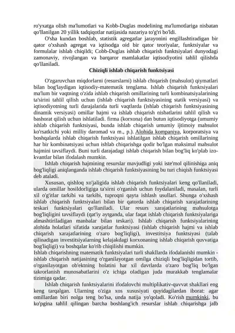 Inson kapitali ishtirokidagi iqtisodiy o'sish.Endogen iqtisodiy o'sish 4