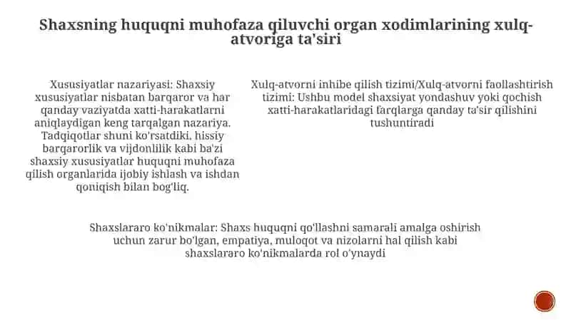 Хукукни Мухофаза Килиш Органлар Фаолиятида Шахс Психологияси 4