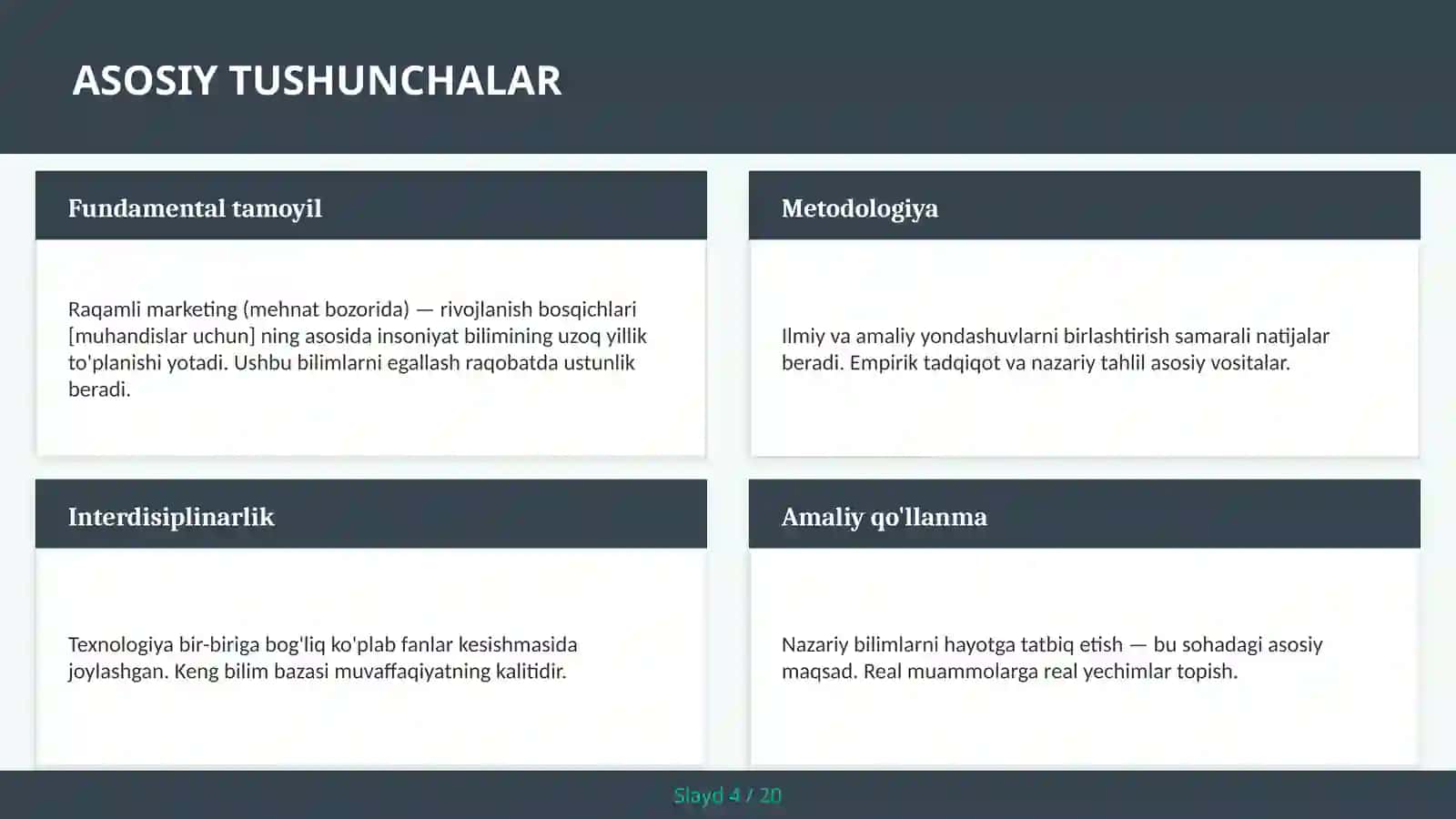 Raqamli marketing (mehnat bozorida) — rivojlanish bosqichlari [muhandislar uchun] 4