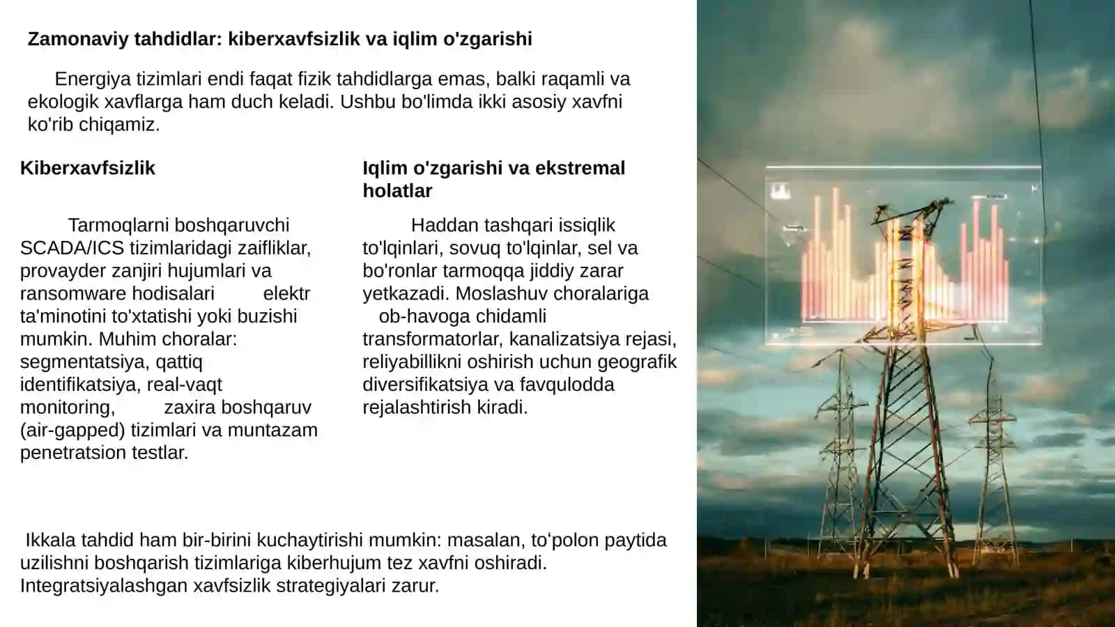 Energiya tizimining barqarorligi va ishonchliligi 4