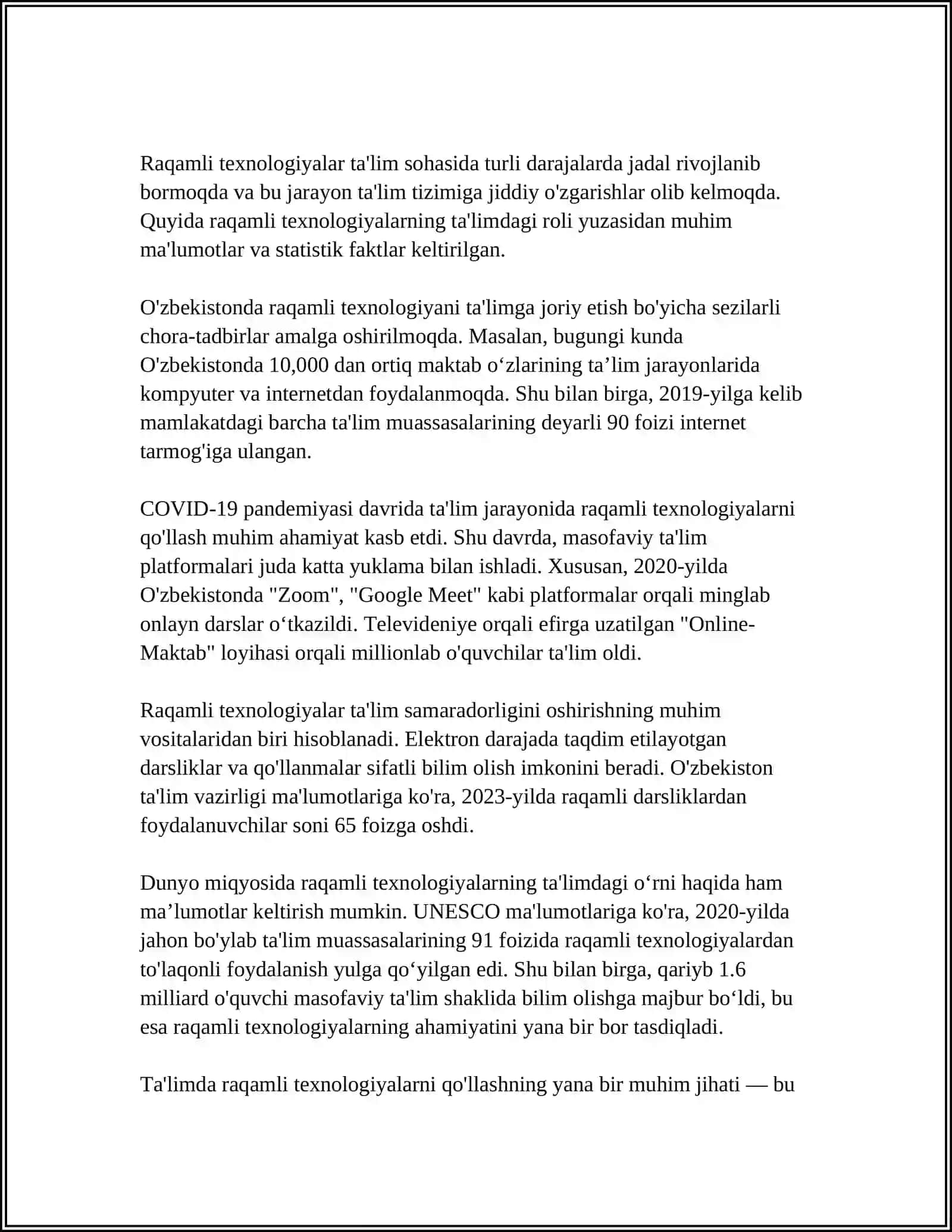 PEDAGOGIK FAOLIYATDA RAQAMLI TEXNOLOGIYADAN FOYDALANISH 4
