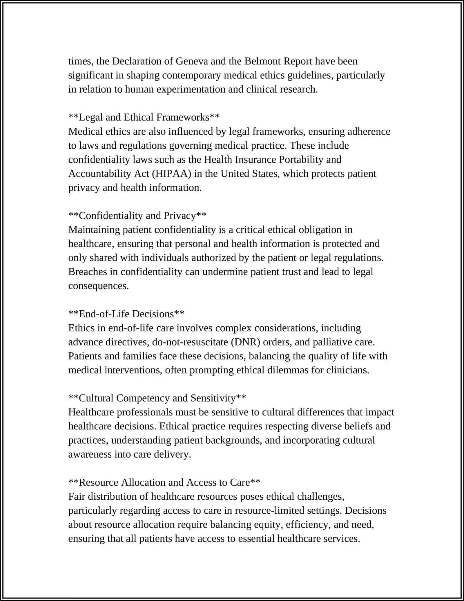Medical Ethics 4