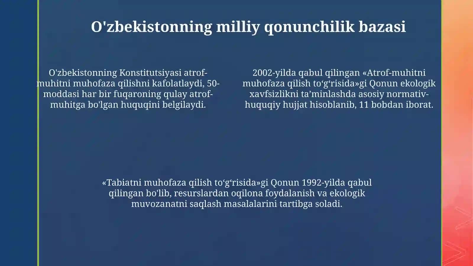 "Yashil iqtisodiyot"ning huquqiy asoslari 4